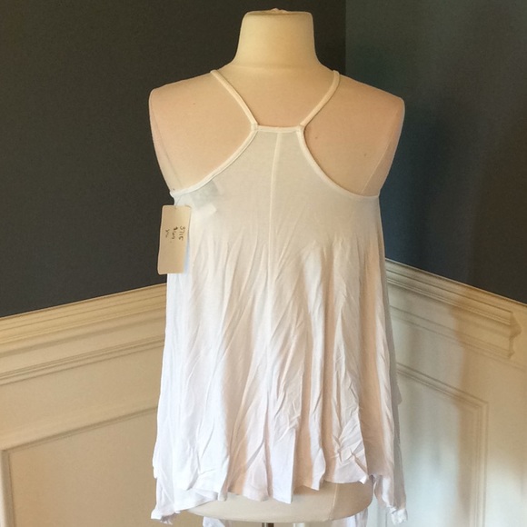 Va Va Joy Han White Top Flowy Tank Womens XS New - Picture 4 of 6